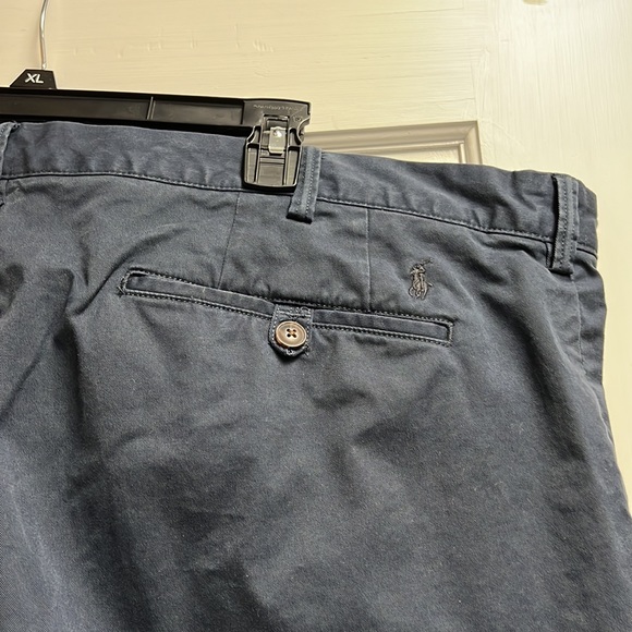 Polo Ralph Lauren Other - Polo Ralph Lauren Mens Flat front Navy pants sz 46/30 all 97% cotton 3% spandex